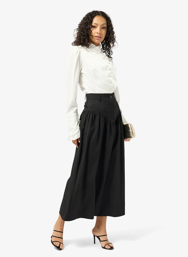 Ginger Corset Waist A Line Skirt